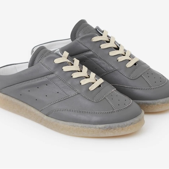 Gray Leather Men´s Shoes